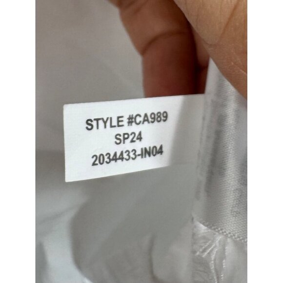 J. Crew Smock-neck puff-sleeve top in cotton poplin white sz XS - Picture 9 of 10